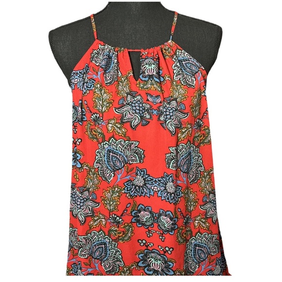 Collective Concepts Krissa Keyhole Halter Sleeveless Blouse Size Medium - Picture 5 of 7